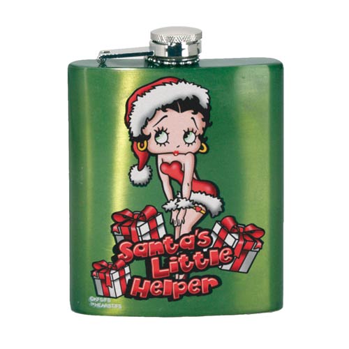 Betty Boop Christmas Hip Flask